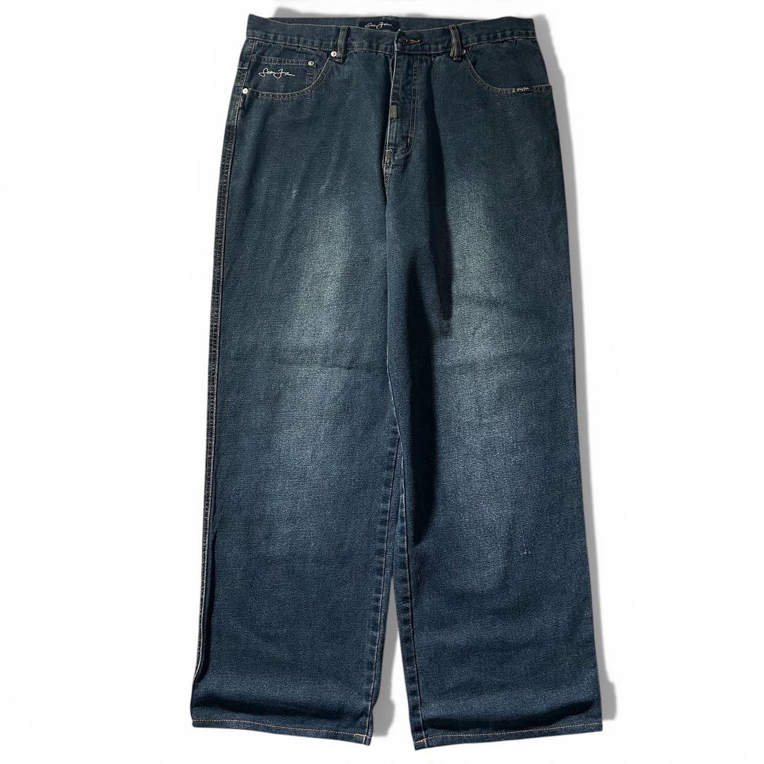 B系! 00s Sean John ショーンジョン 極太 バギー デニム W36