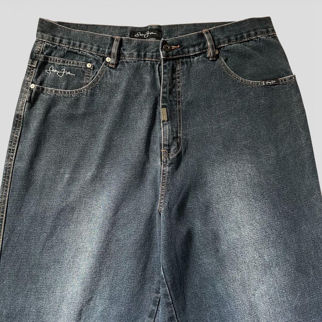 B系! 00s Sean John ショーンジョン 極太 バギー デニム W36