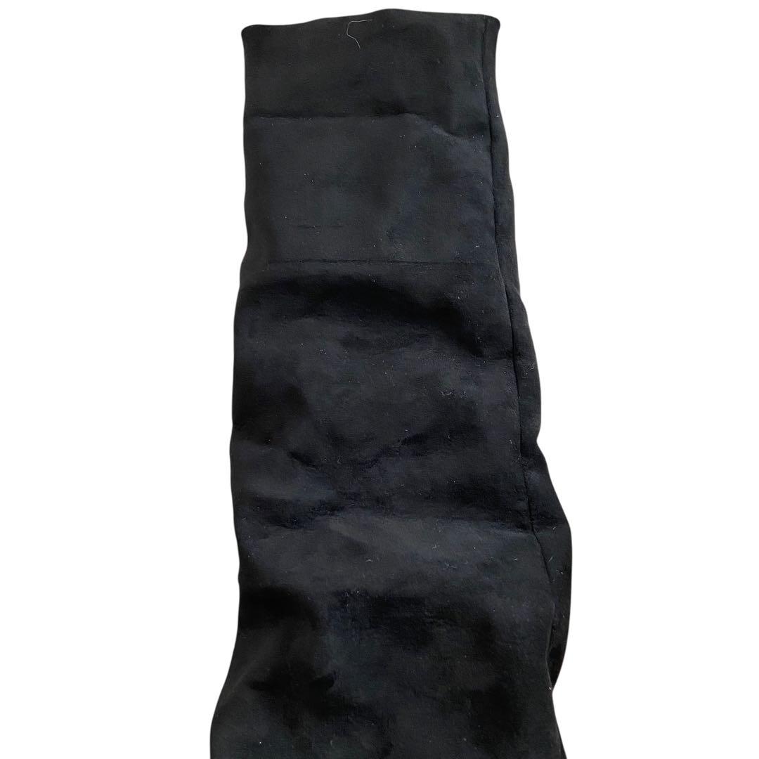 ✨極美品✨エモダ/ルーズフレアカバーフィットブーツ/ロングブーツ/ブラック/M