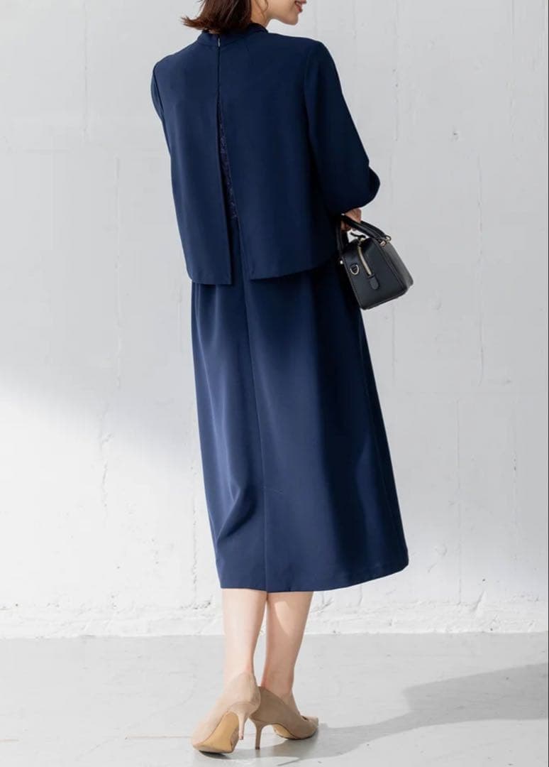 組曲　セレモニー　ワンピース　ネイビー 卒業式　卒園式　入園式