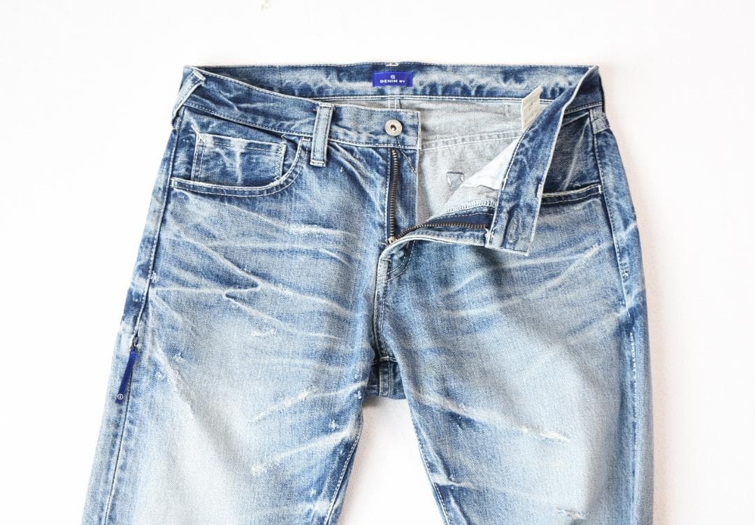 DENIM BY VANQUISH & FRAGMENT リペア加工デニムパンツ