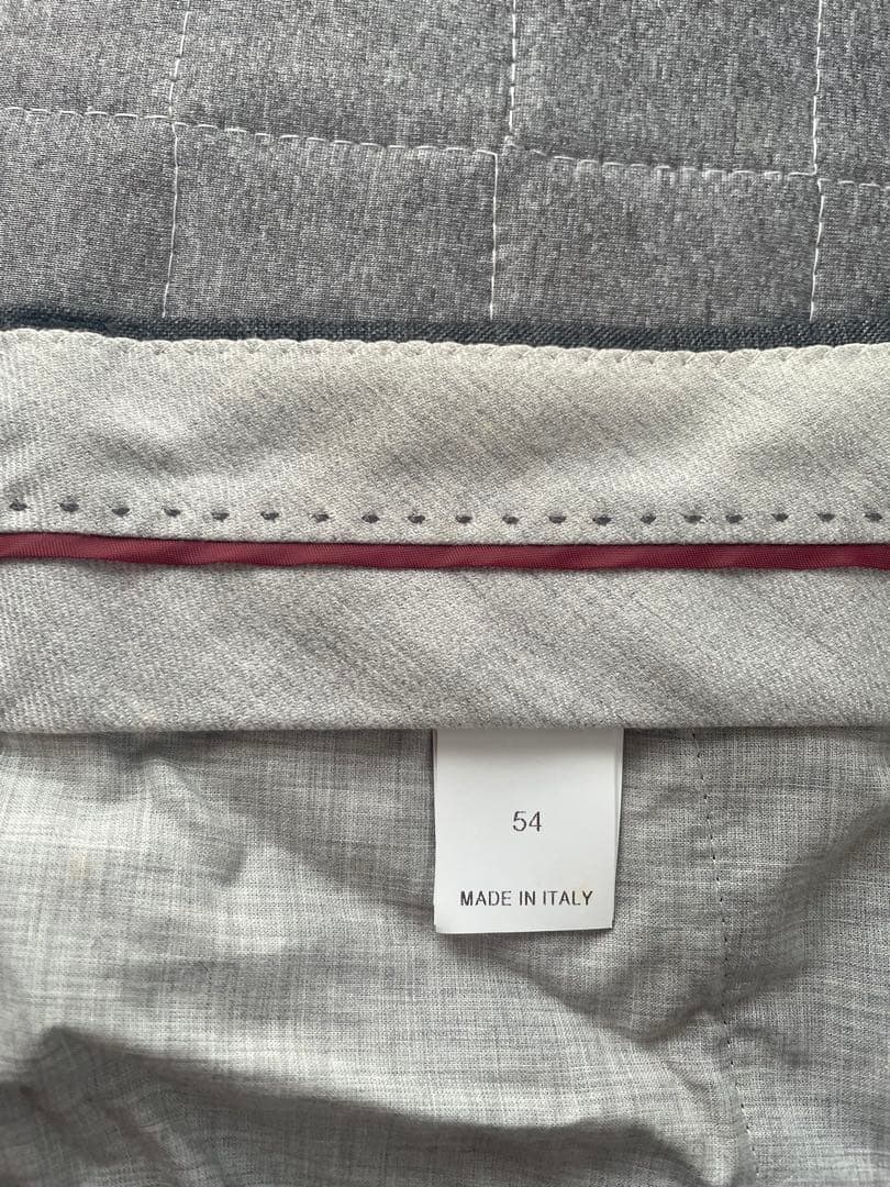 【新品】ブルネロクチネリ　スラックス　ウール100% グレー