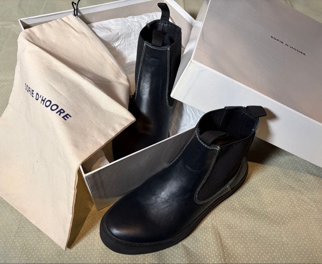 SOFIE D'HOORE 未使用品　ソフィードール　サイドゴアブーツ 黒　37