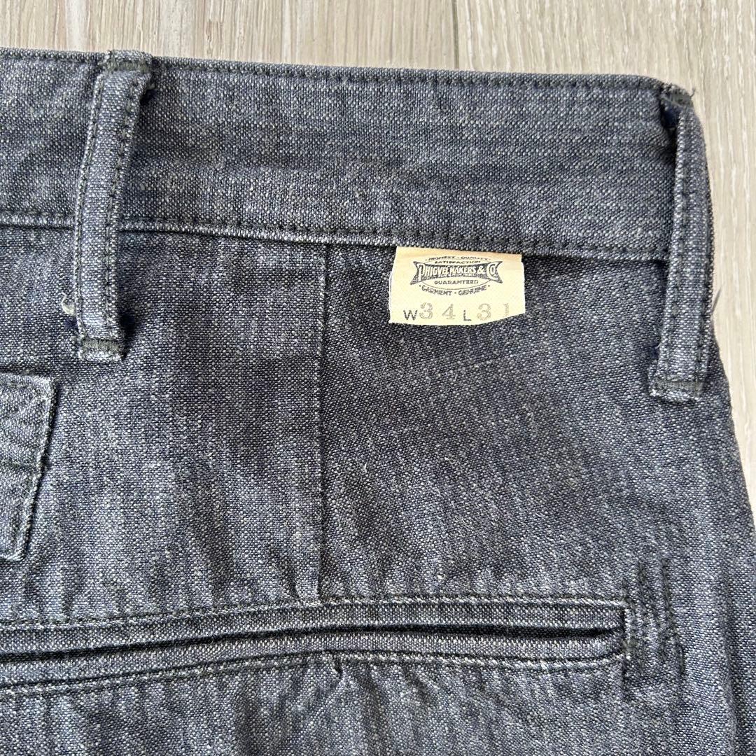 PHIGVEL フィグベル ワークパンツ トラウザー シンチバック 34×31