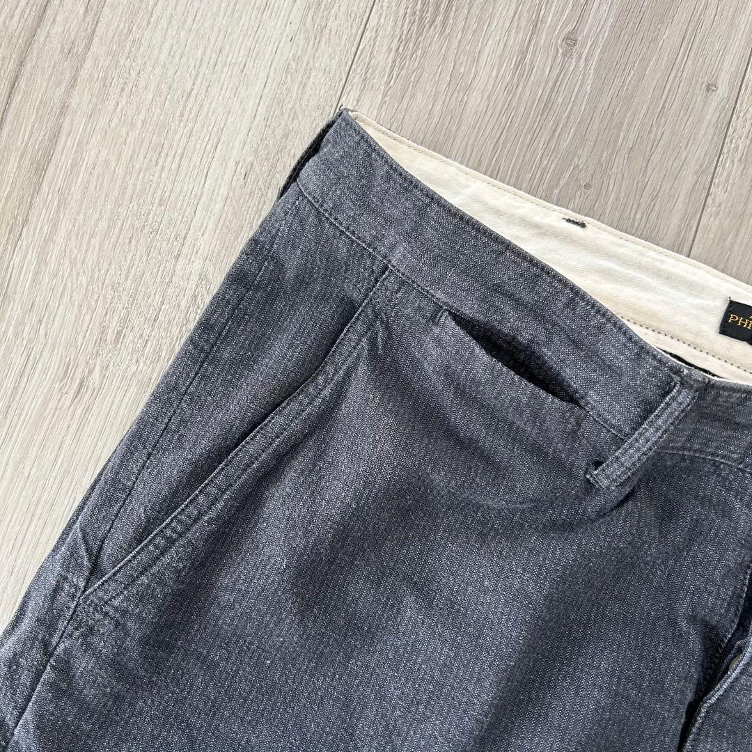 PHIGVEL フィグベル ワークパンツ トラウザー シンチバック 34×31