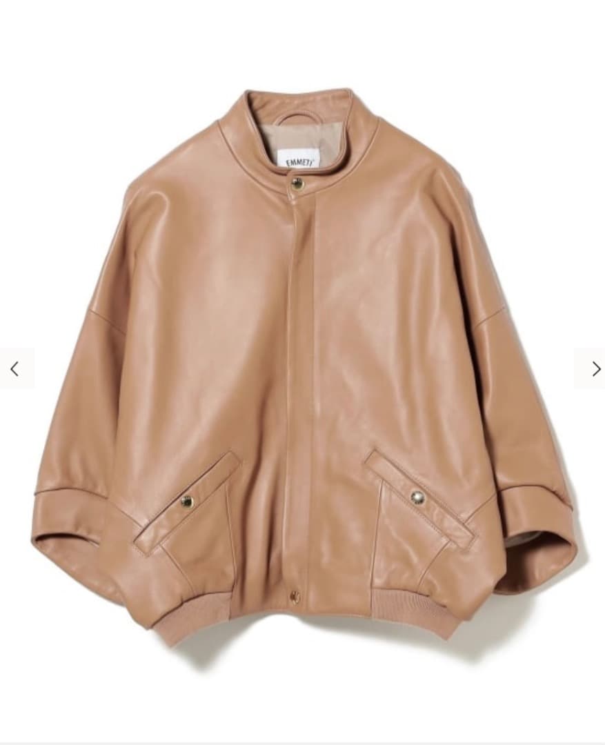 EMMETI レザージャケット　キャメル色