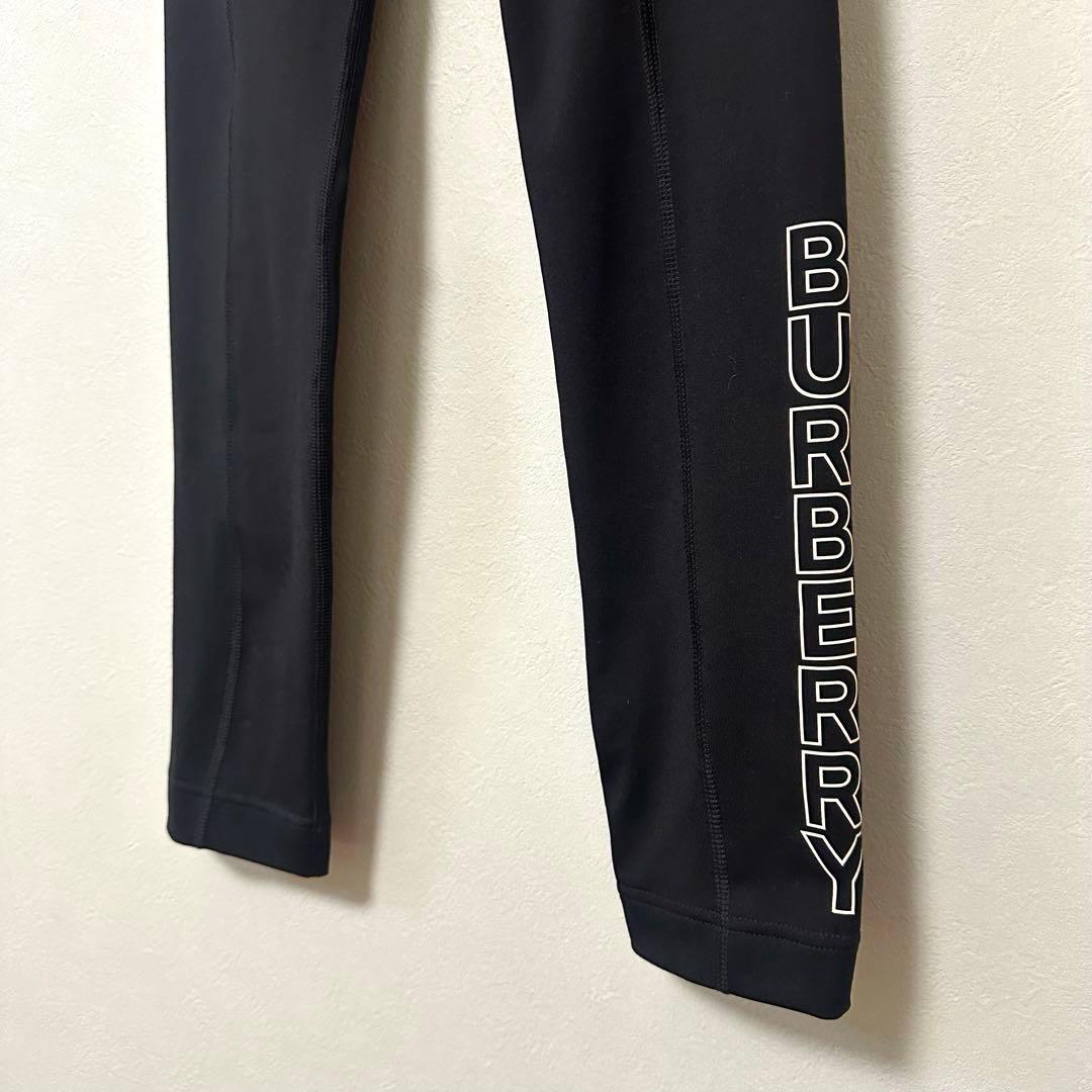 状態良好◇Burberry スパッツ　レギンス◇キッズ　レディース　黒　ロゴ