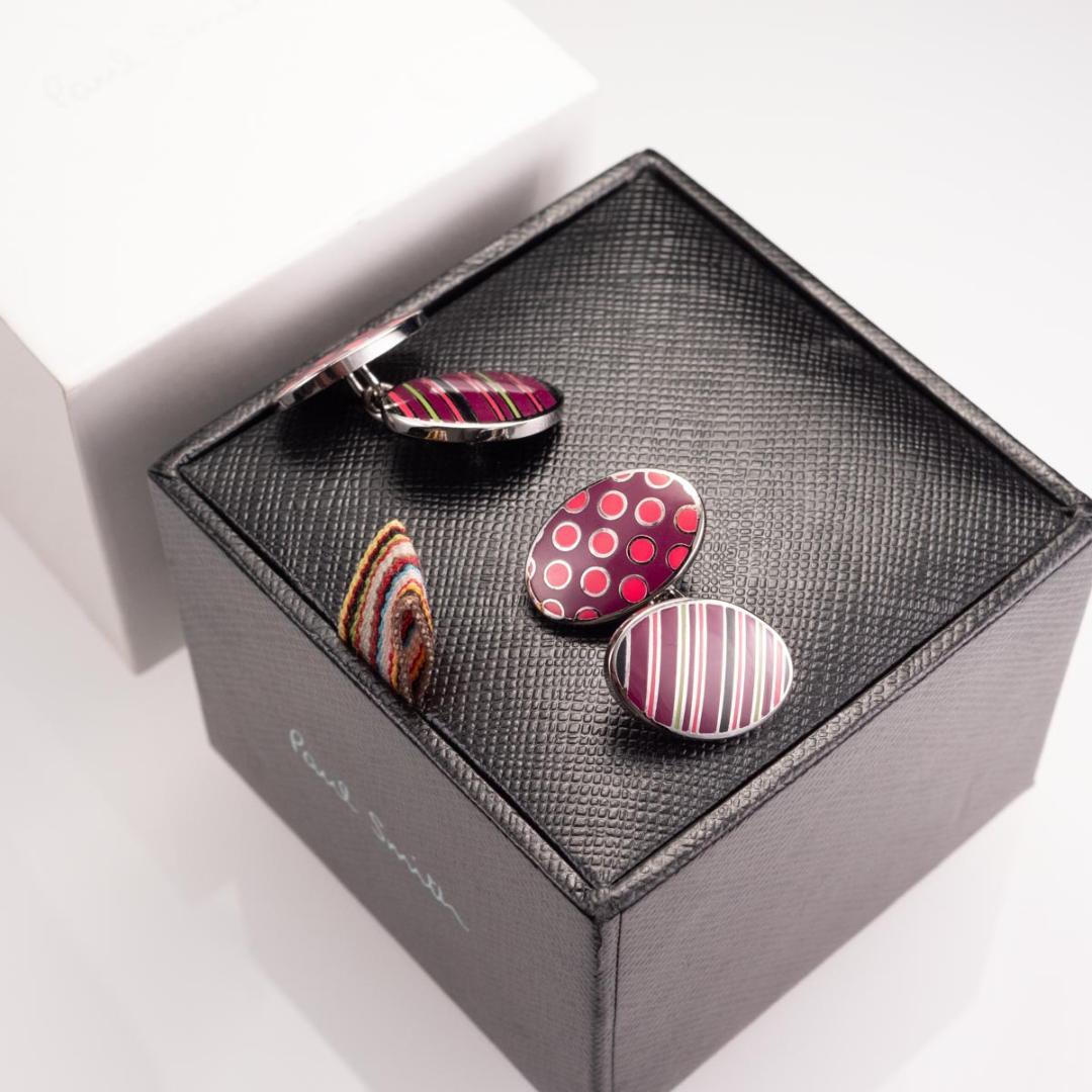 箱有 Paul Smith ポールスミス ダブルフェイス カフリンクス