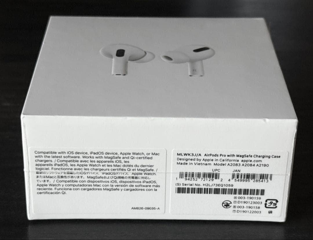 シュリンク付き　新品未開封　AirPods Pro 第1世代 MLWK3J/A