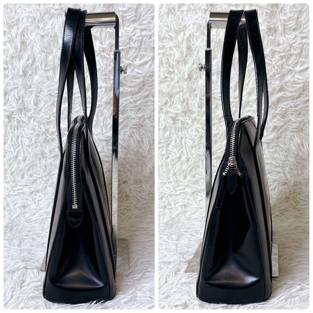 マーガレットハウエル 旧ロゴ レザー ハンドバッグ トート 黒 本革