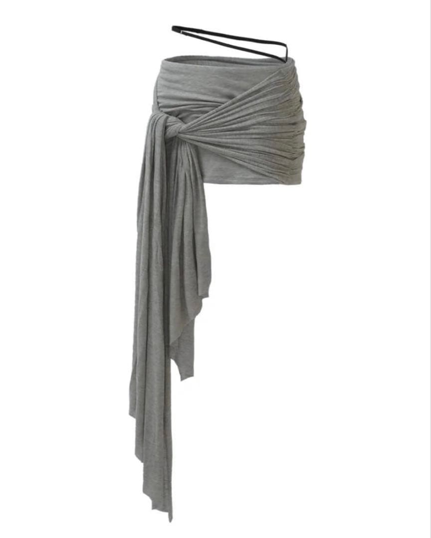 theredthread S mini skort pareo グレー