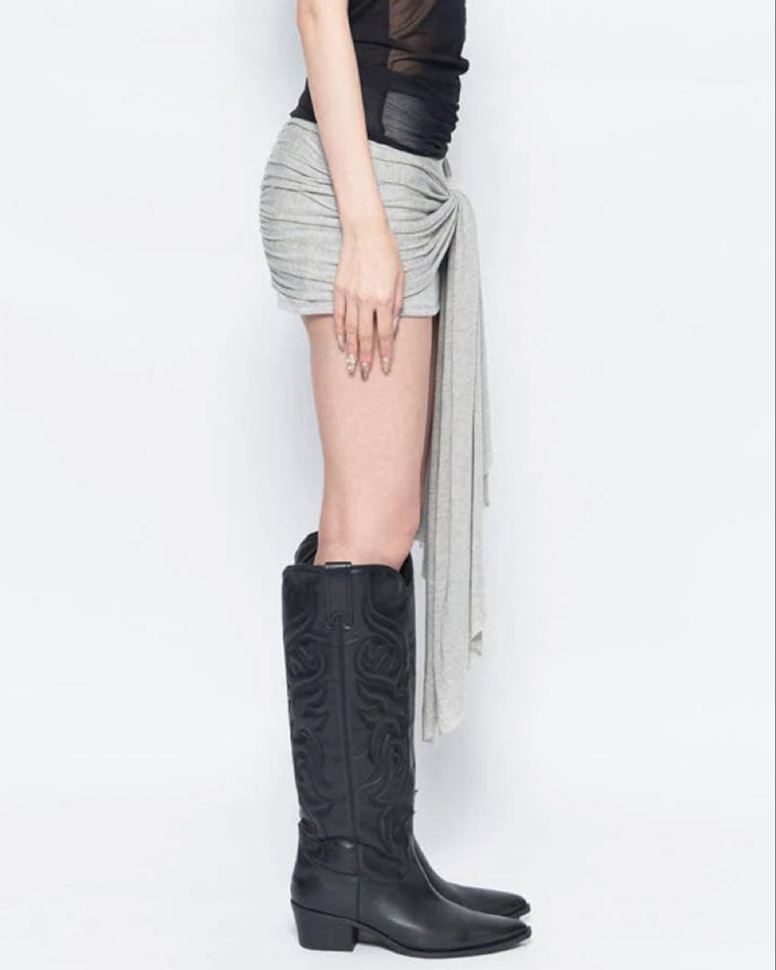 theredthread S mini skort pareo グレー