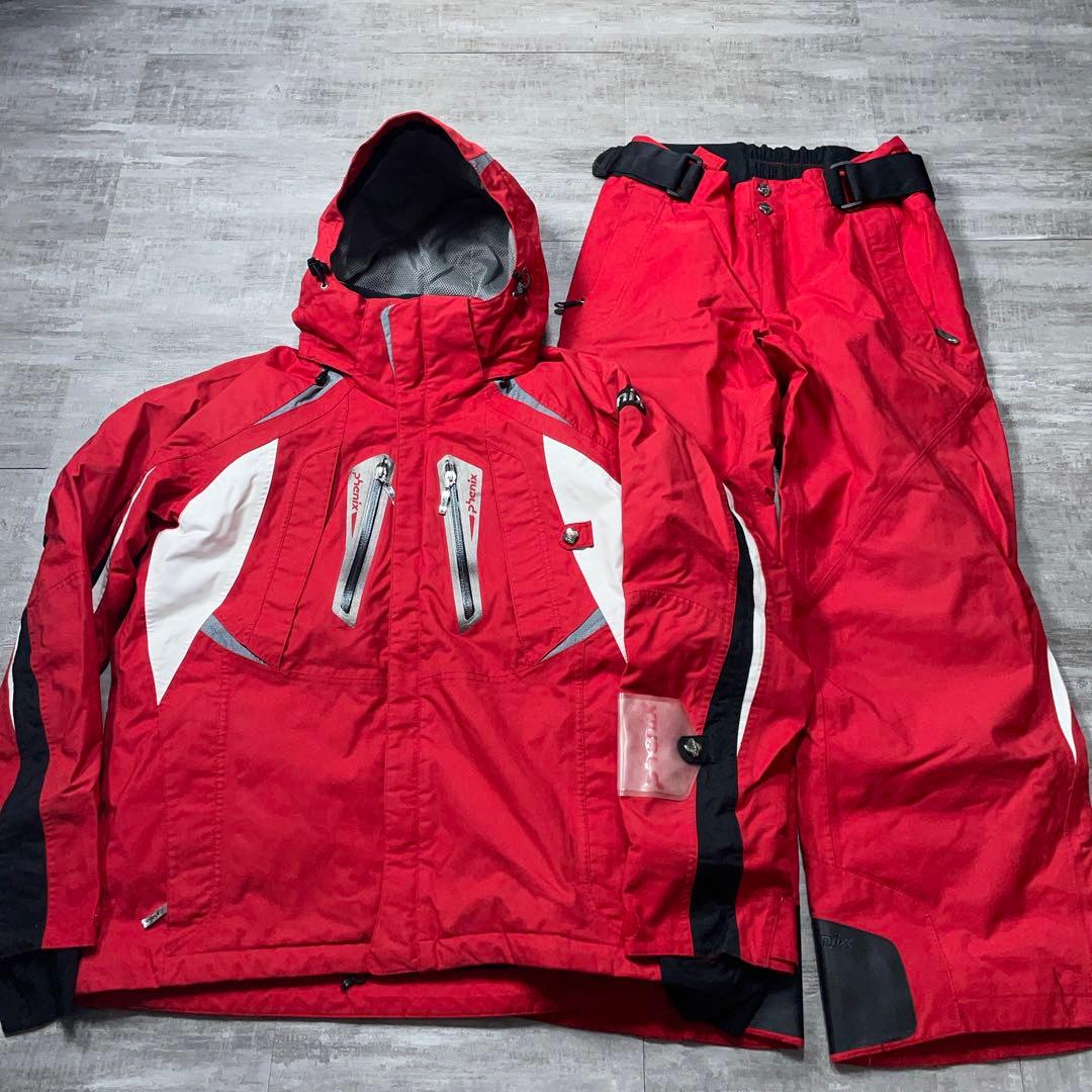 お買い得⭐︎ Phenix フェニックス スキーウェア メンズM 赤 旅行や授業