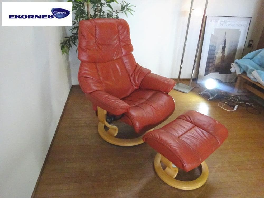 shinsyu.sk　訳あり　エコーネス　オットマン付　M　美品