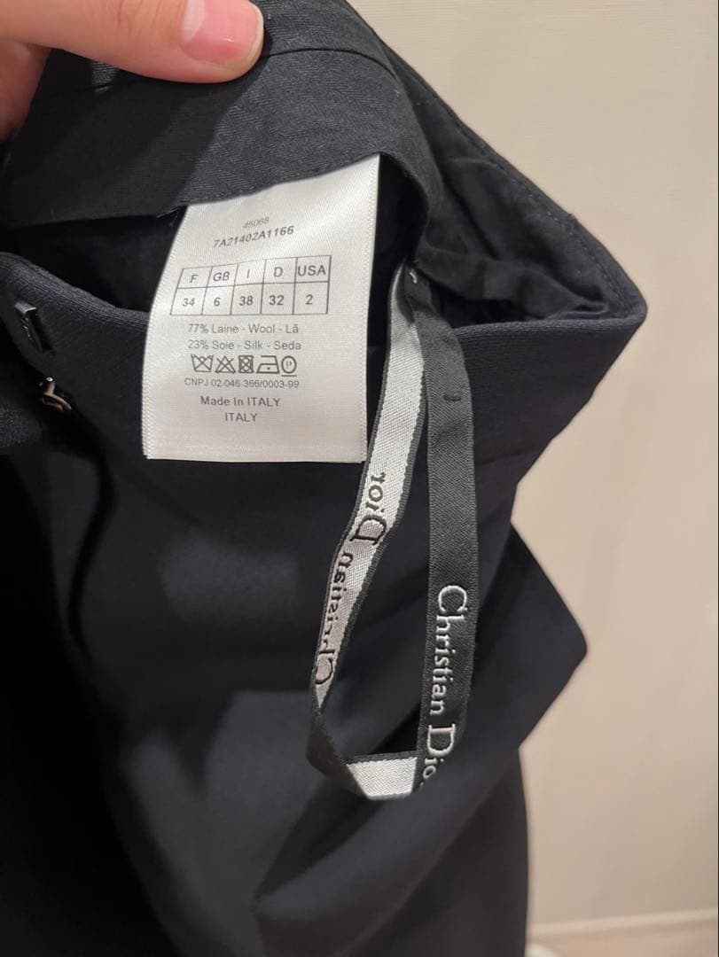 備品Christian Dior ブラック ガウチョパンツ