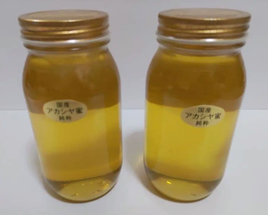 国産純粋アカシア蜂蜜 1kg × 2本セット