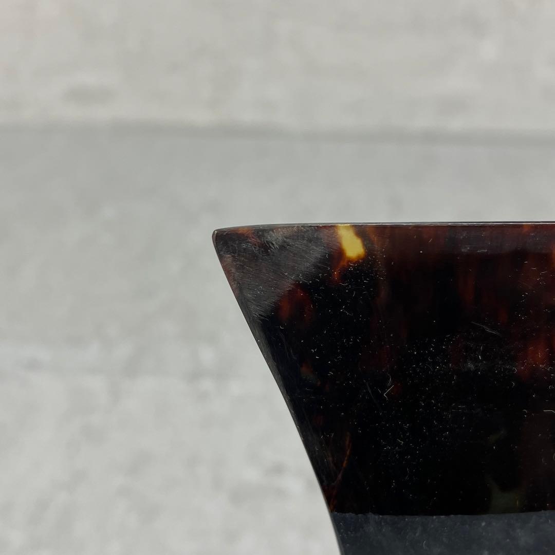 良品　三味線　撥　バチ　鼈甲　べっ甲　天然素材　開き約9cm　ケース