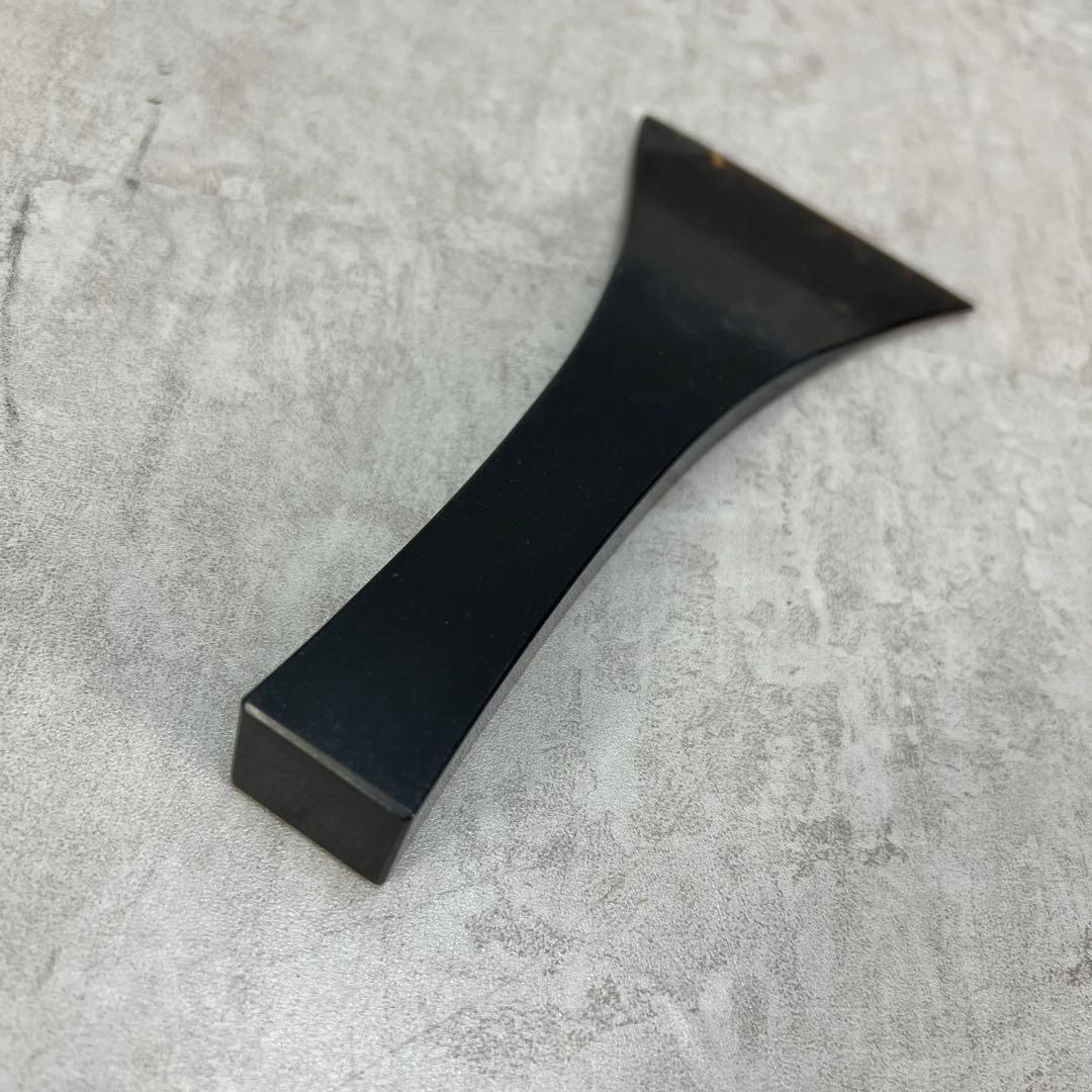 良品　三味線　撥　バチ　鼈甲　べっ甲　天然素材　開き約9cm　ケース