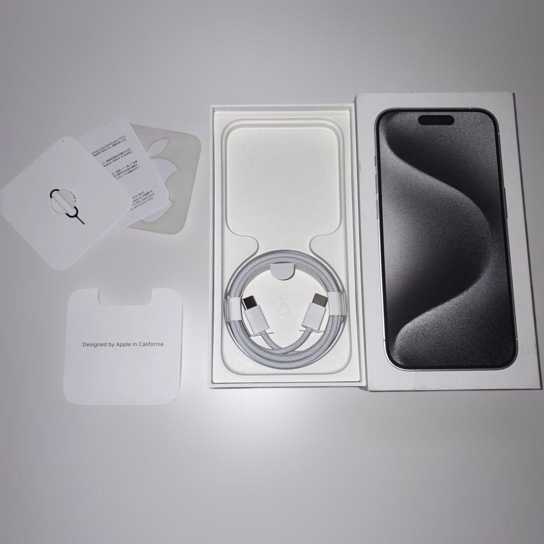 Apple iPhone 15Pro ホワイト 128GB 本体