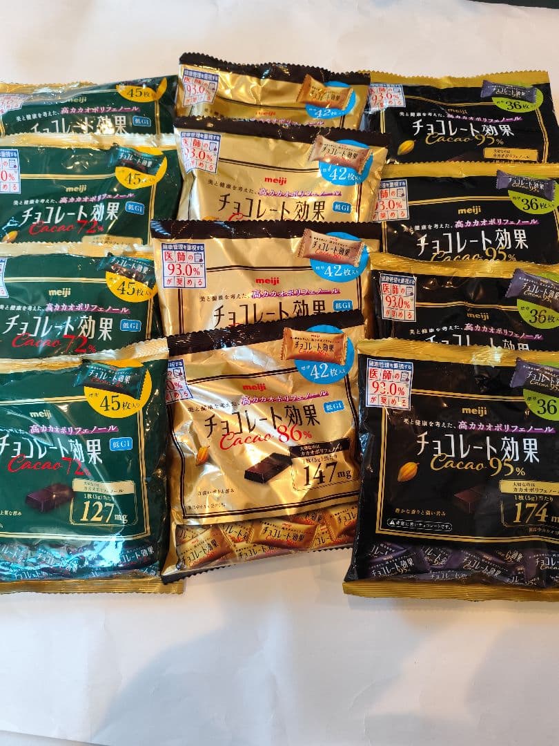 meiji チョコレート効果 美と健康を考えた、高カカオポリフェノール 12点