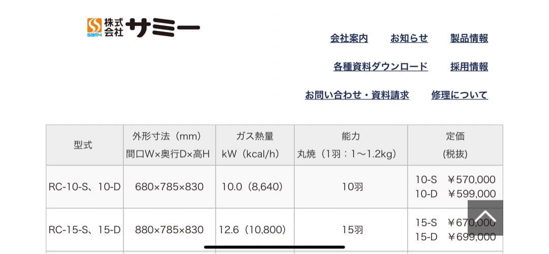 業務用ロティサミーオーブン 卓上タイプ RC-15-D 都市ガスロースター