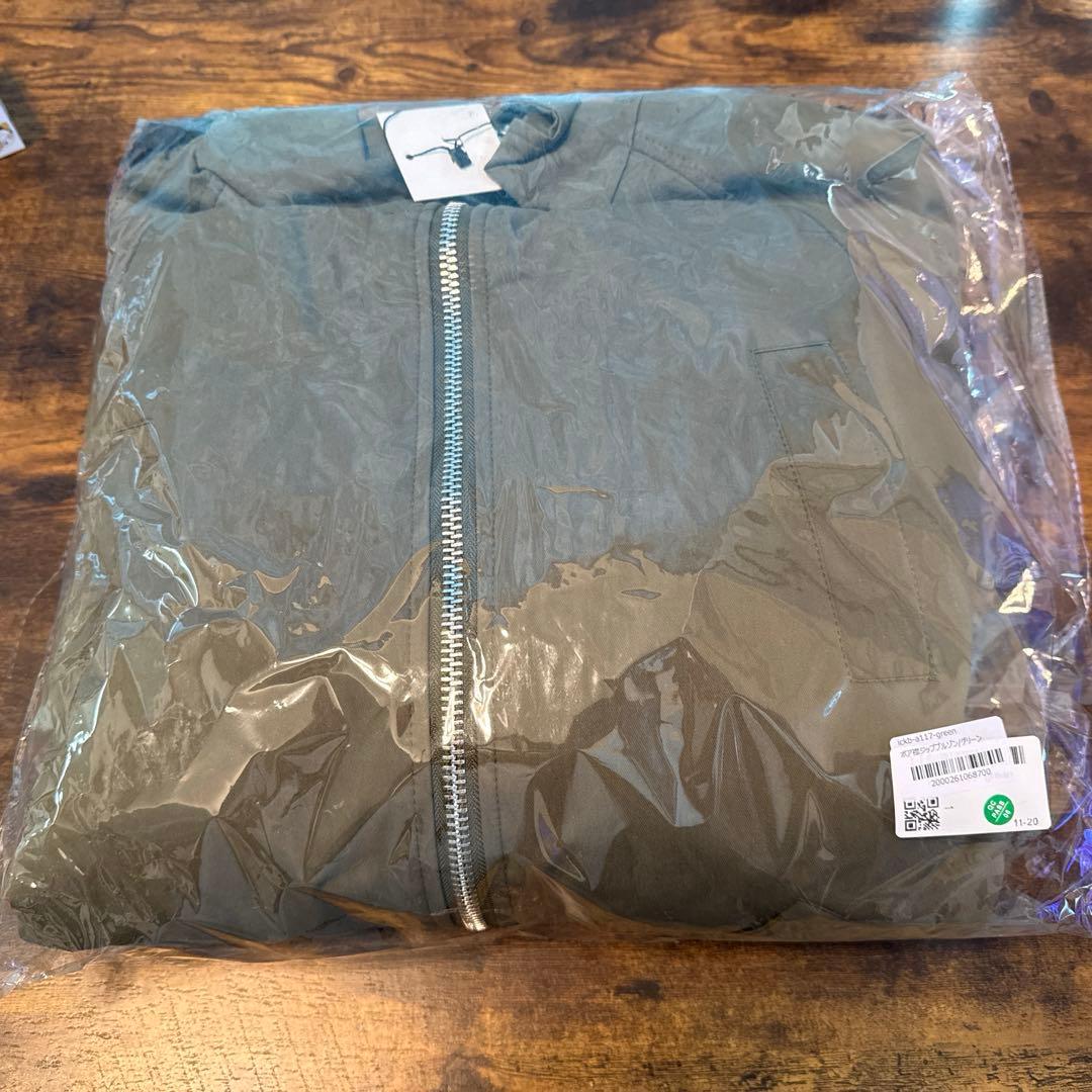 IAMALPHAボア襟ジップブルゾン