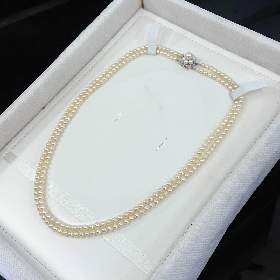 【最高峰】タサキ　ベビーパール　アコヤ　本真珠　2連　ネックレス