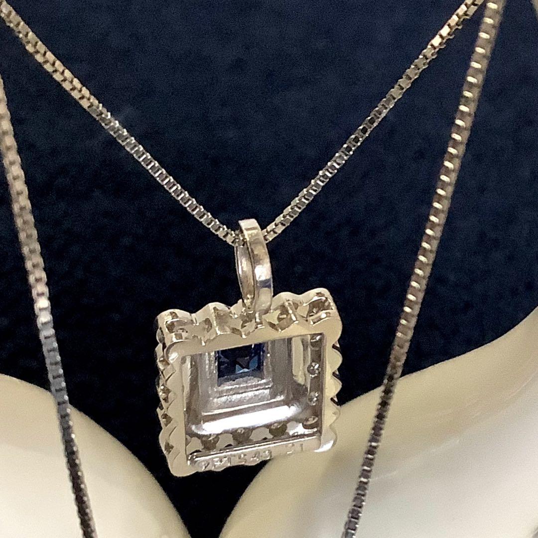 【ママちゃん】サファイア✧ダイヤモンド✧ペンダントトップ 】S0.43ct