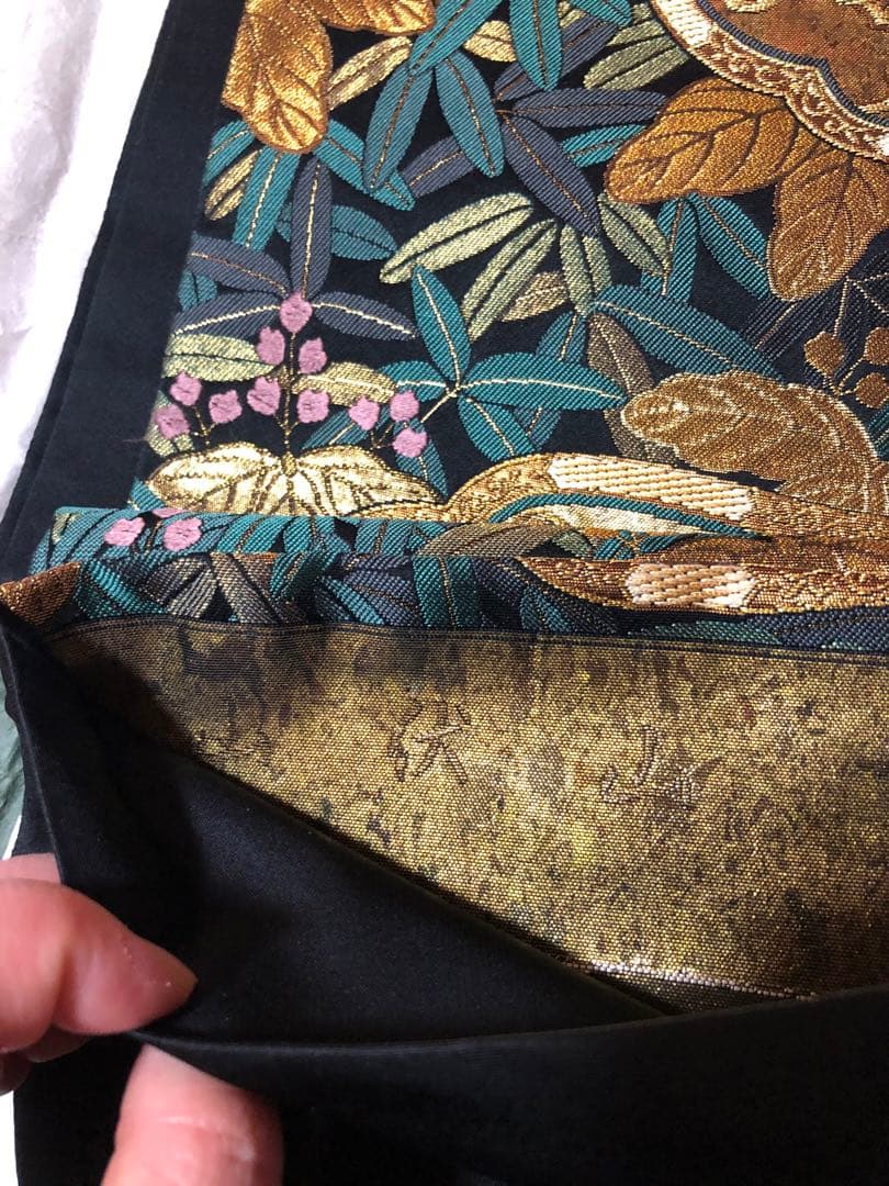 袋帯　祇園銘錦繍　山伏山　金糸　正絹　美品　龍　獅子　鳳凰　西陣織