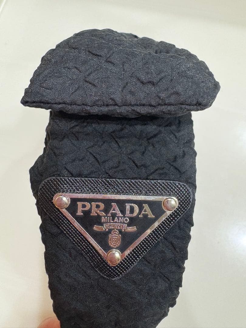PRADA ブラック リボンヘアバンド