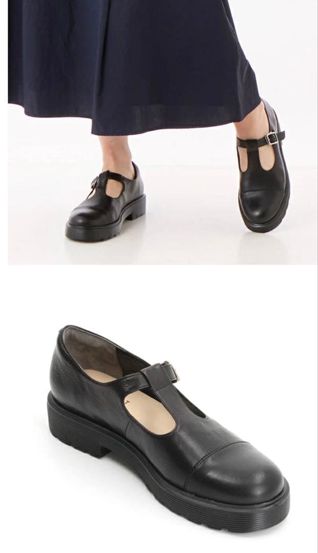 トラックソールＴストラップシューズ ／マーガレット・ハウエル アイデア