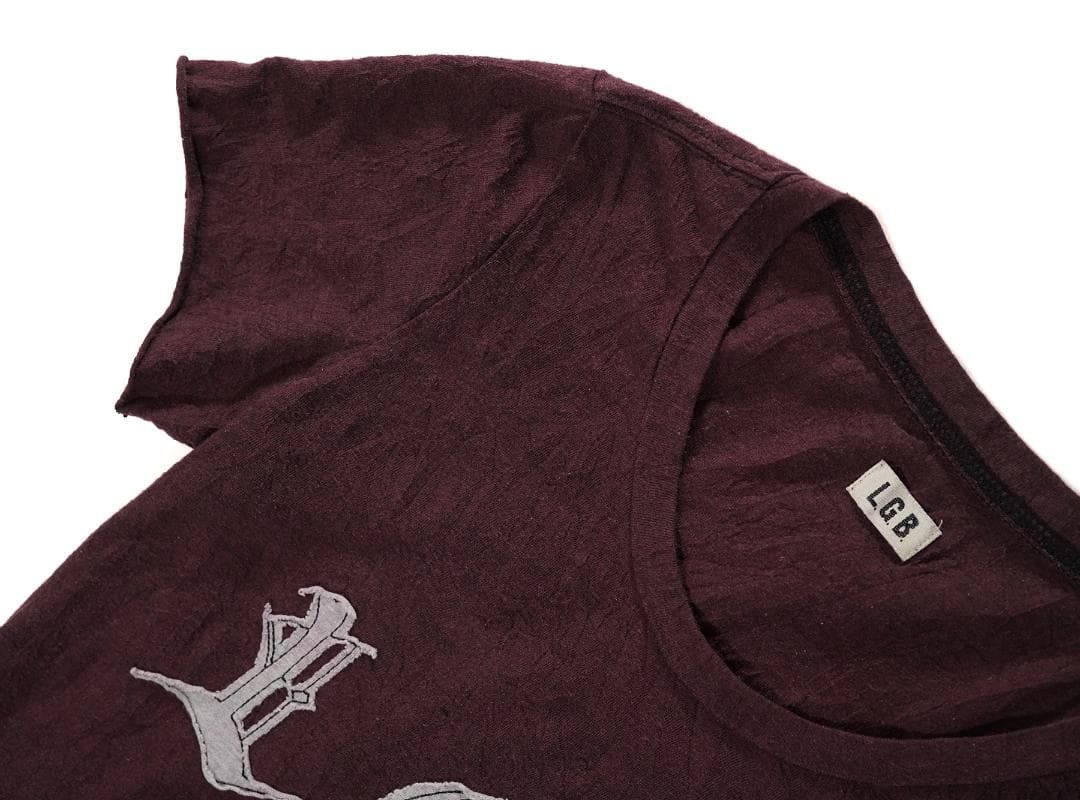 L.G.B ルグランブルー パッチロゴ Tシャツ シワ加工 半袖 Y2K 0