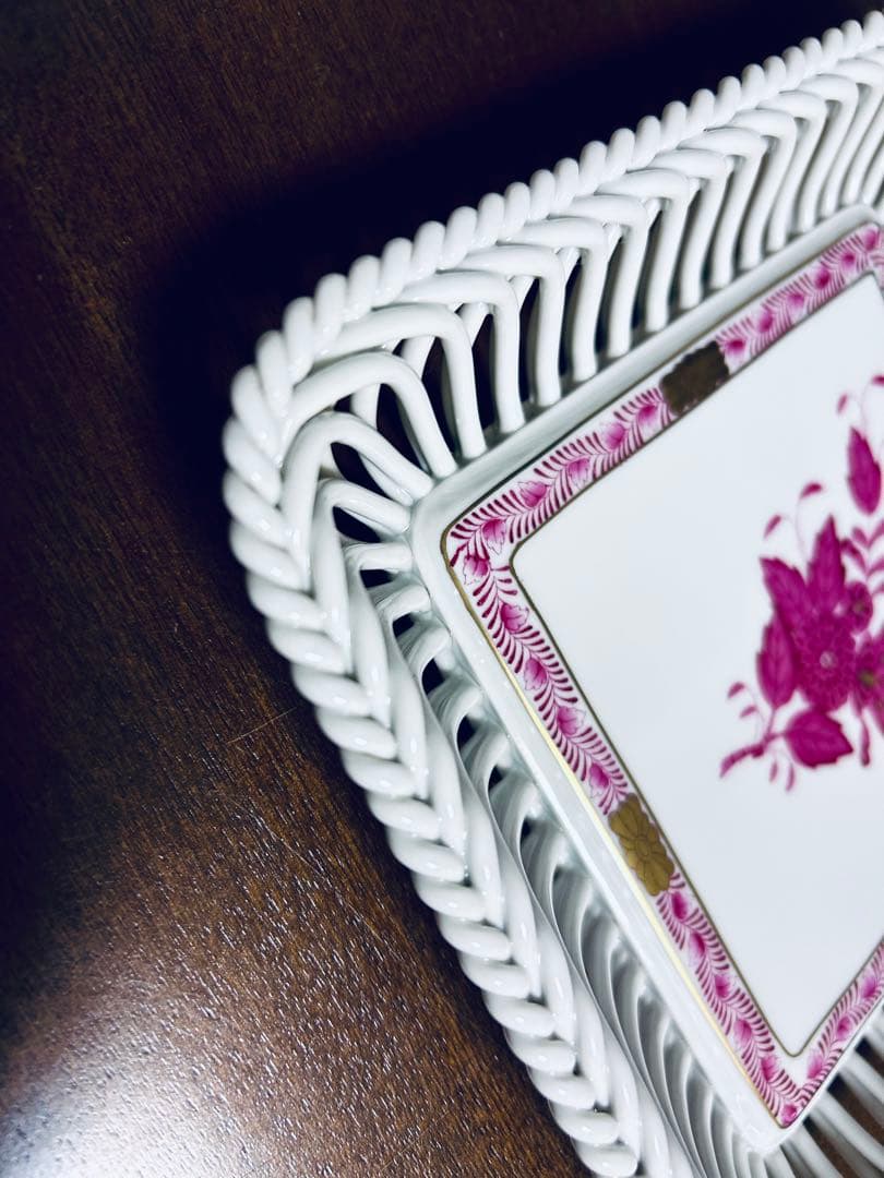 シ*ん様 ヘレンド　ヌードルワーク　スパゲッティワーク　透編　ヘレンド アポニー