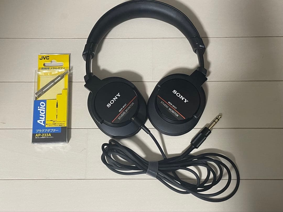 値引き中 SONY MDR-M1ST スタジオモニターヘッドホン 変換プラグ付属