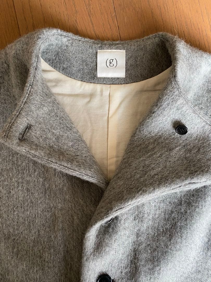 g グラムシャギー ニードル ウール ベスト グレー　キナリノモール
