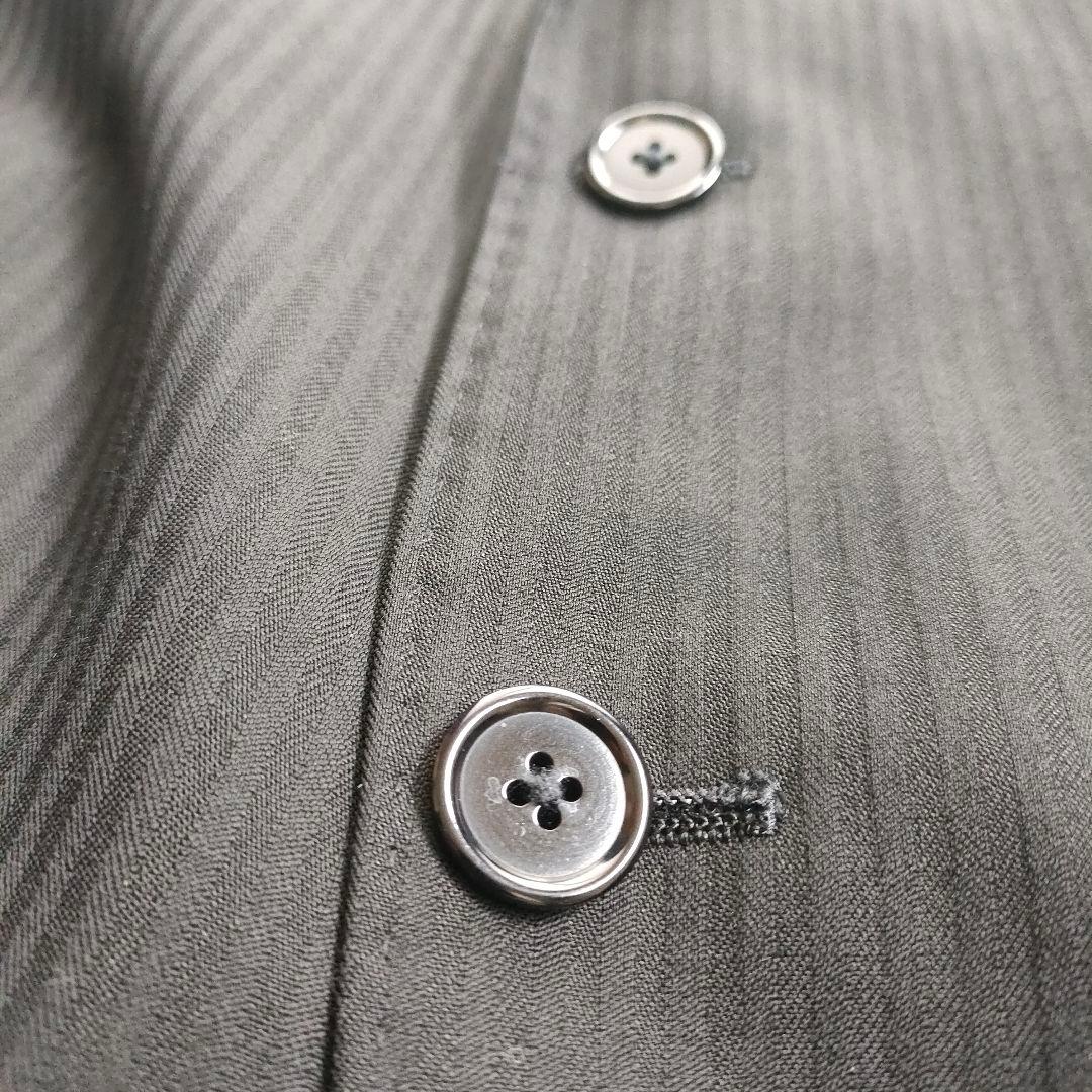 male&co.　3ピース　セットアップスーツ　ストレッチ　ストライプ　黒　M