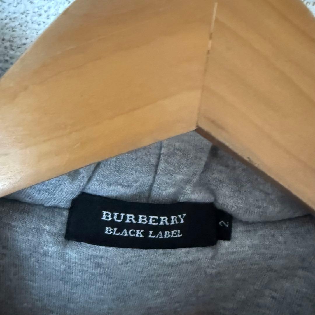 Burberry バーバリー　ブラックレーベル　ケーブルニット　ベスト　グレー
