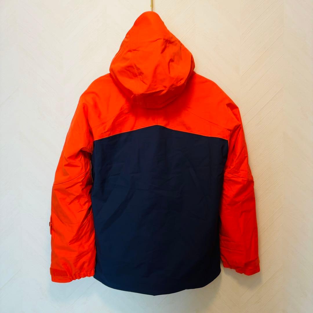 DESCENTE デサント オレンジ×ネイビー　ダウンジャケット　スキーウェアM