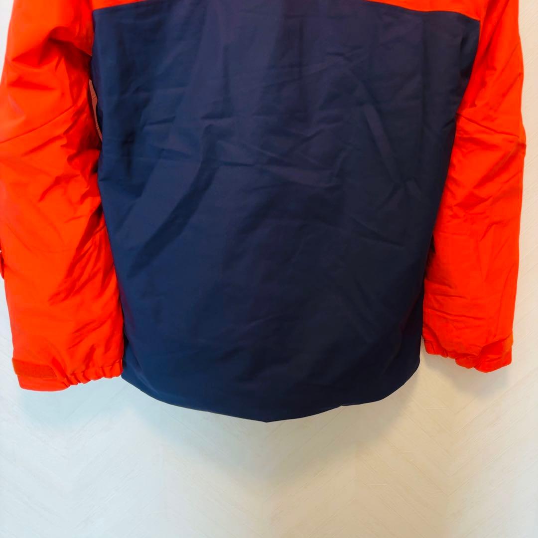DESCENTE デサント オレンジ×ネイビー　ダウンジャケット　スキーウェアM