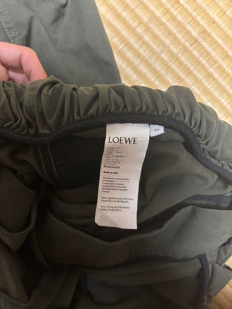 LOEWE バルーンカーゴトラウザーズ オリーブグリーン　size50