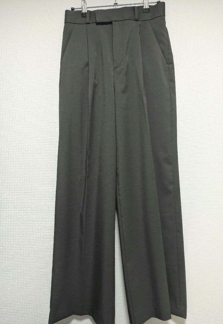 Noble ノーブル エステルツイルストレッチスラックスパンツ 38 グレー