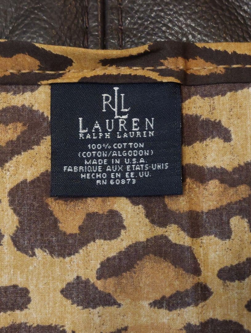 ラルフローレン　フラットシーツ　マルチカバー　ソファカバー　ヒョウ柄 レオパード