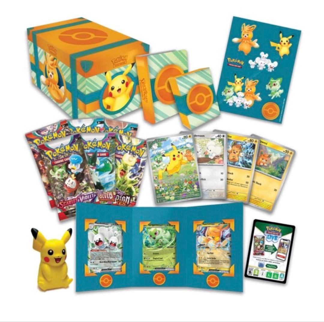 シュリンク付　ポケカ パルデア アドベンチャーズ チェスト　プロモ　ピカチュウ