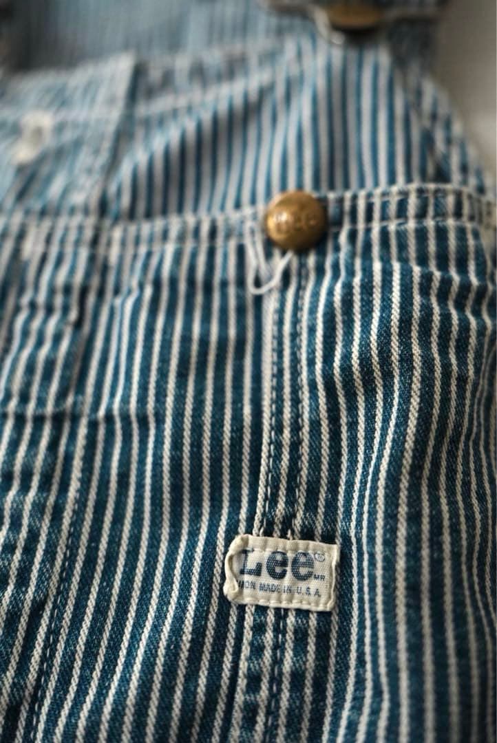 60s 70s ヴィンテージ Lee オーバーオール ヒッコリー