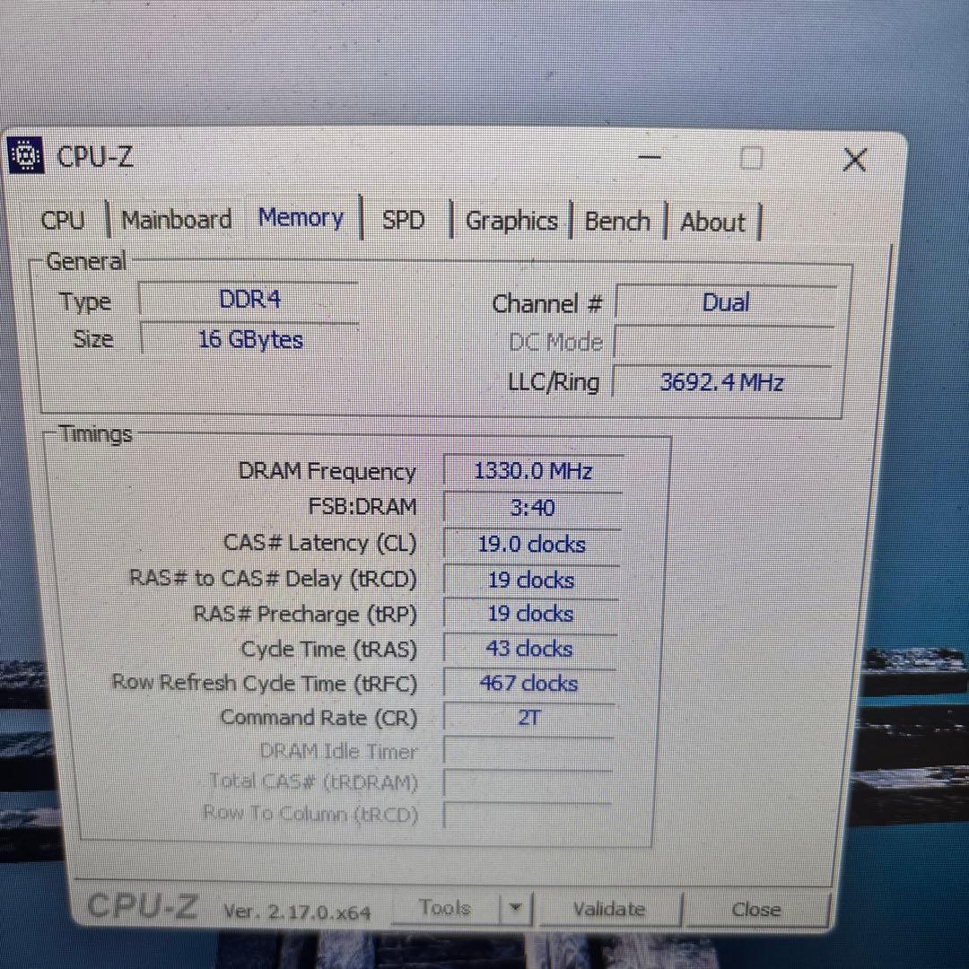【ジャンク】DDR4 16GBメモリ + Intel Core i5-9400