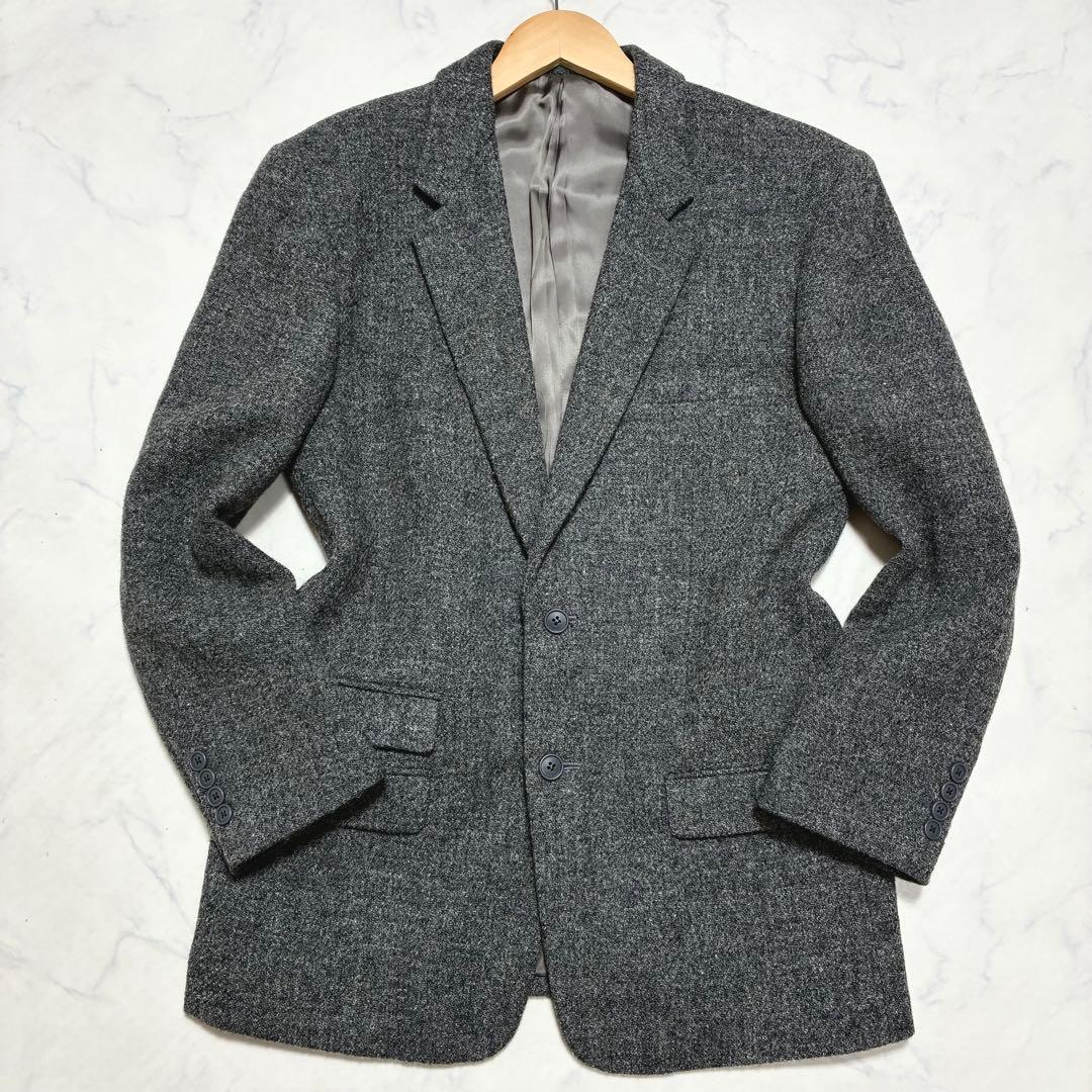 美品✨ハリスツィード カネコイサオ テーラードジャケット ツィード グレー L位