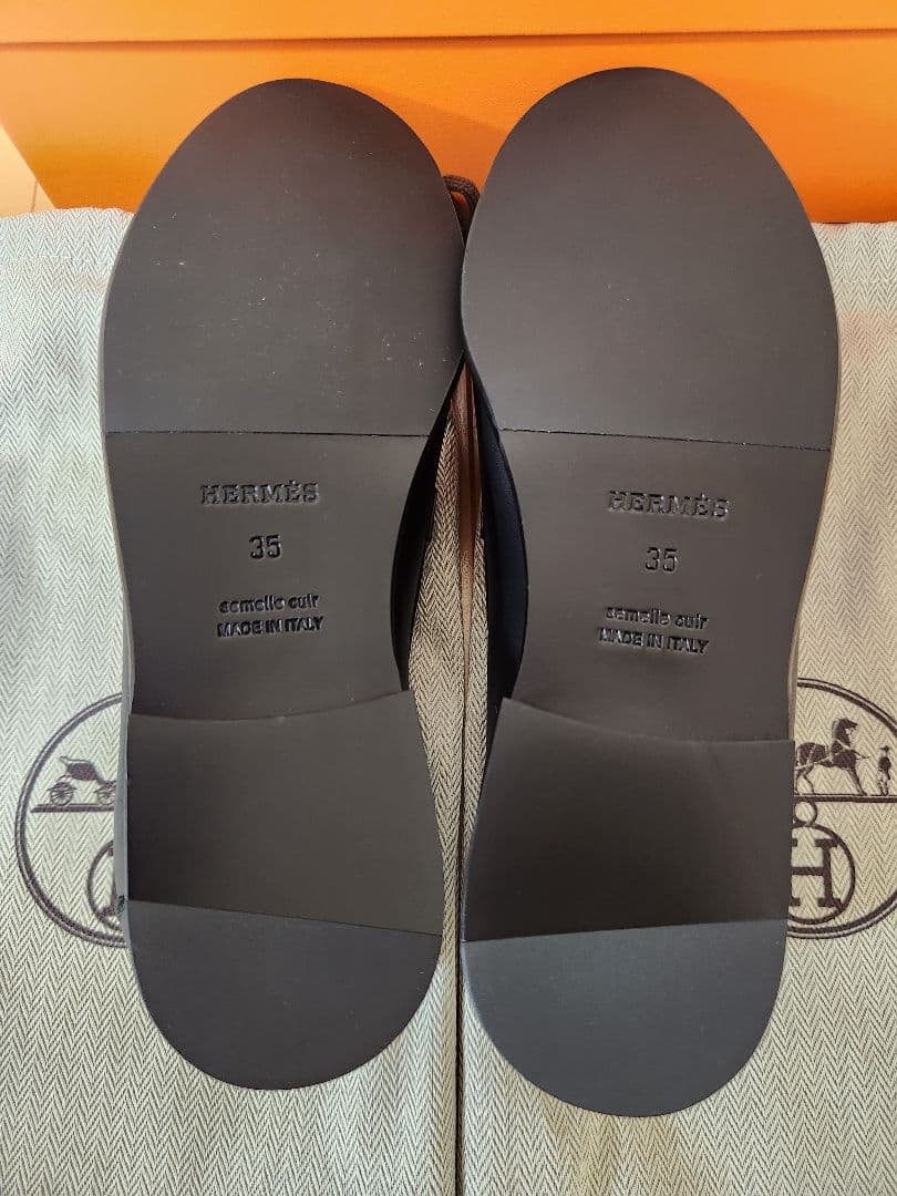 エルメス　モカシン 《デスタン》　金具シルバー 未使用(底張り済)