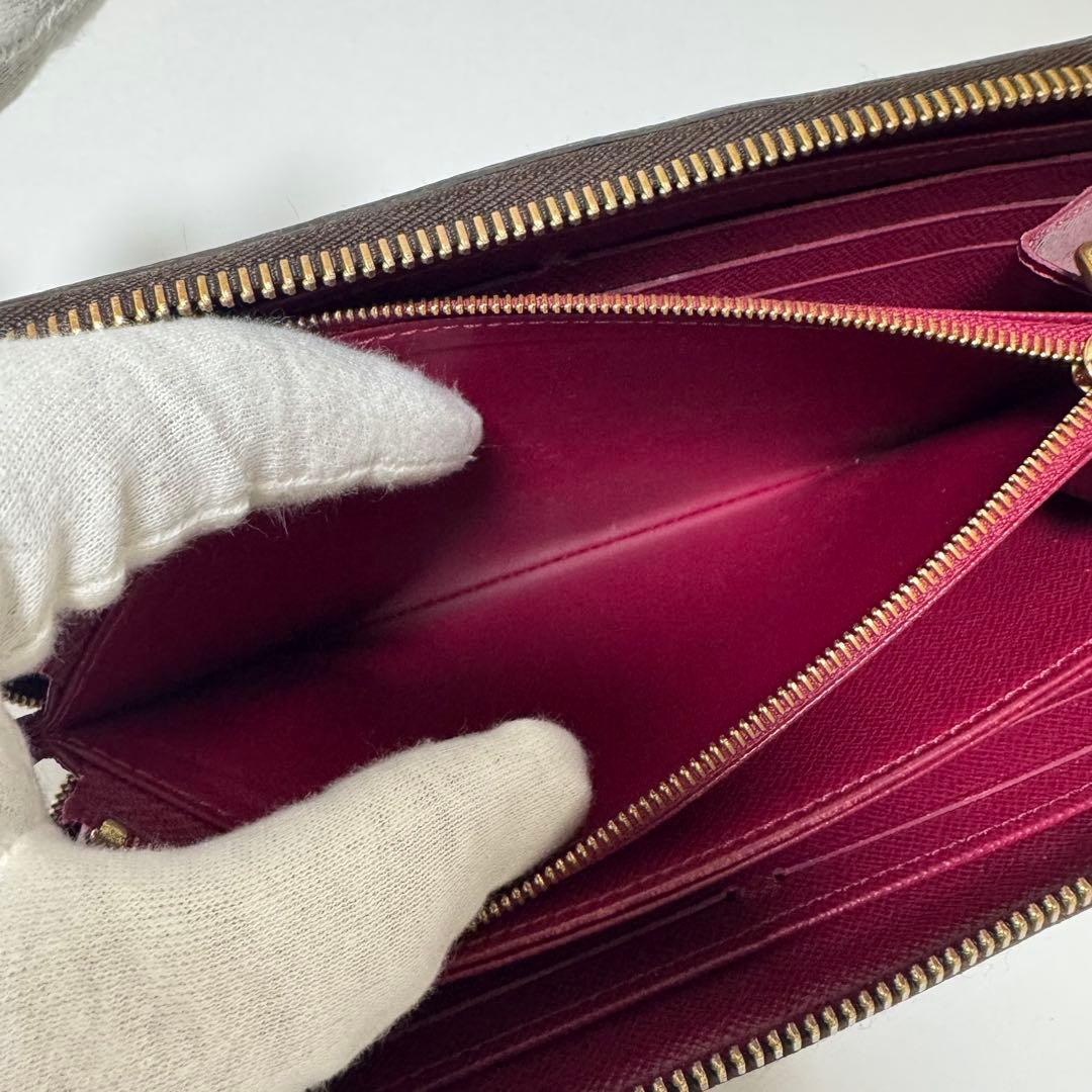 ルイヴィトン モノグラム フューシャ ピンク ジッピーウォレット