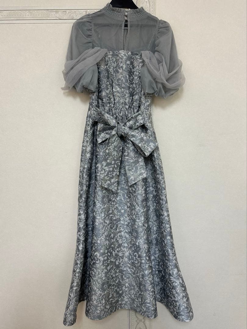 dazzlin シアーベールジャガードワンピース