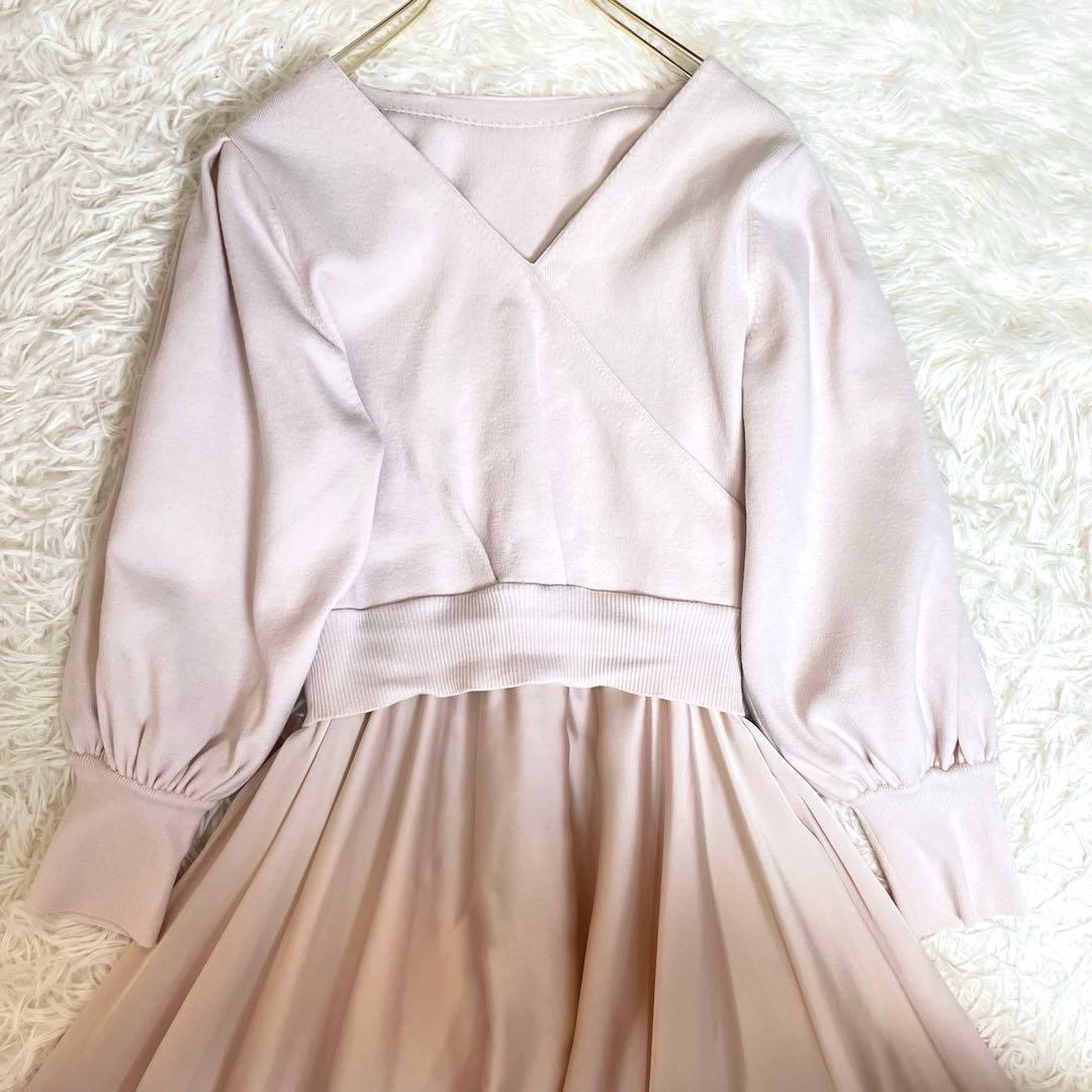 セルフォード カシュクールドッキングワンピース ライトピンク 36